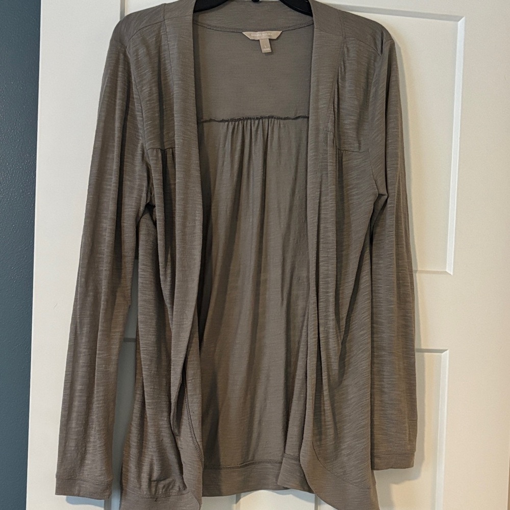 Banana Republic size L TaupeOpen Front Cardigan
